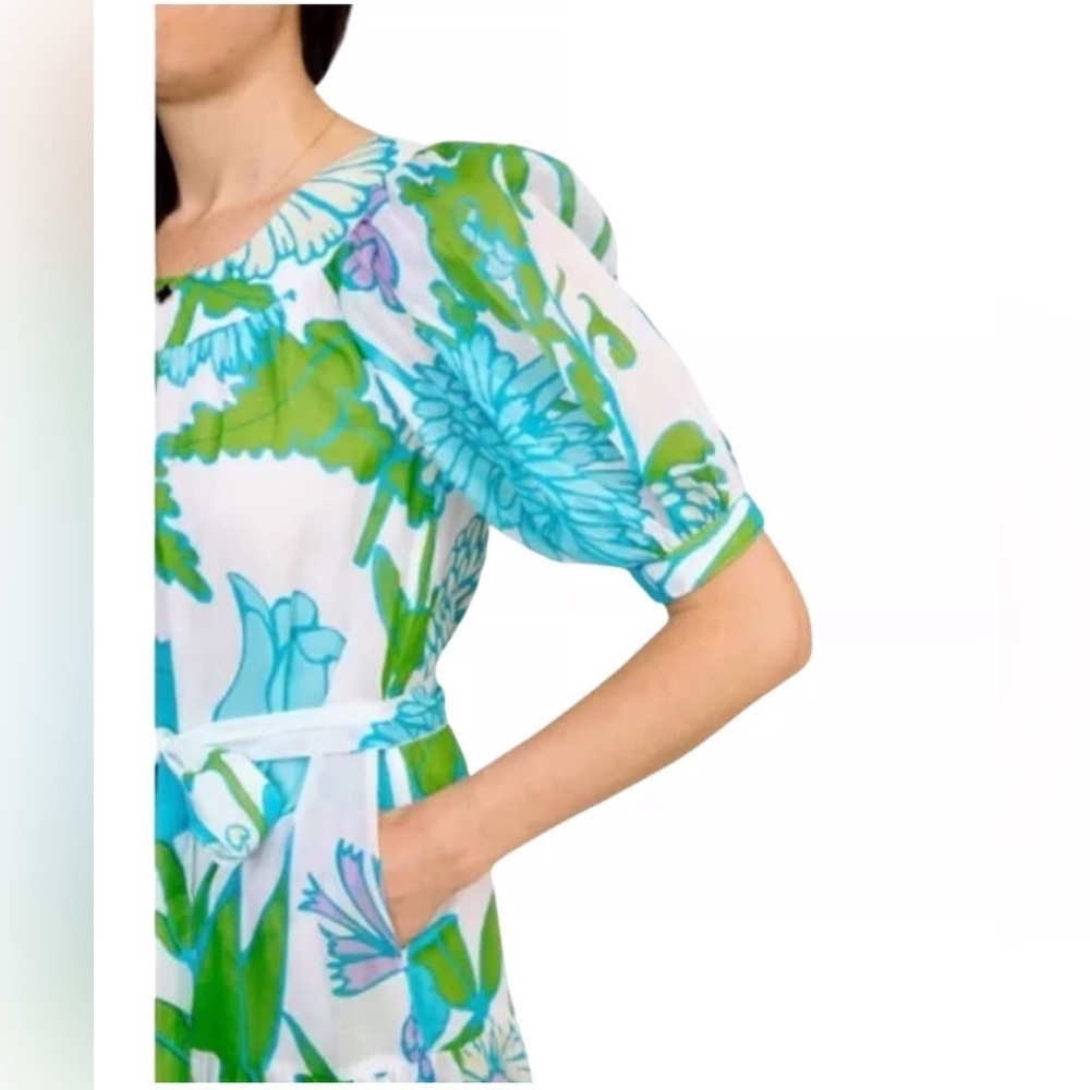Olivia James The Label Anna Dress in Mod Floral Aqua XS - Picture 2 of 11